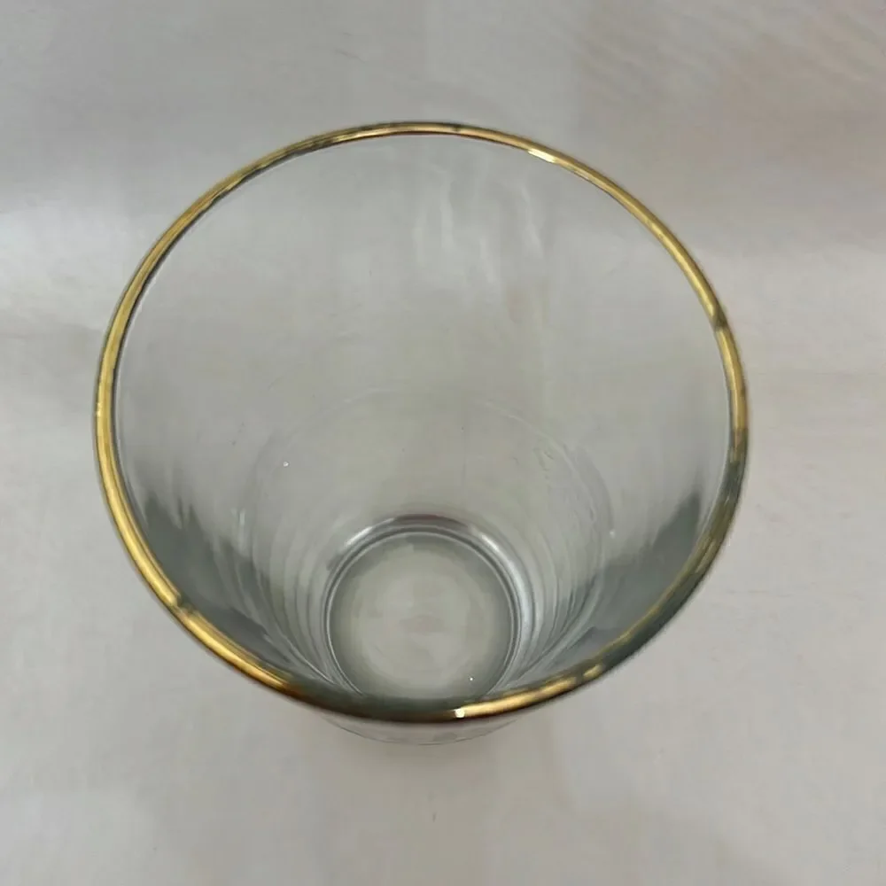 Modeling Beer Glass Especial Cerveza Gold Rim 16 Oz 5 3/4 In  Tall 3 1/2 Round